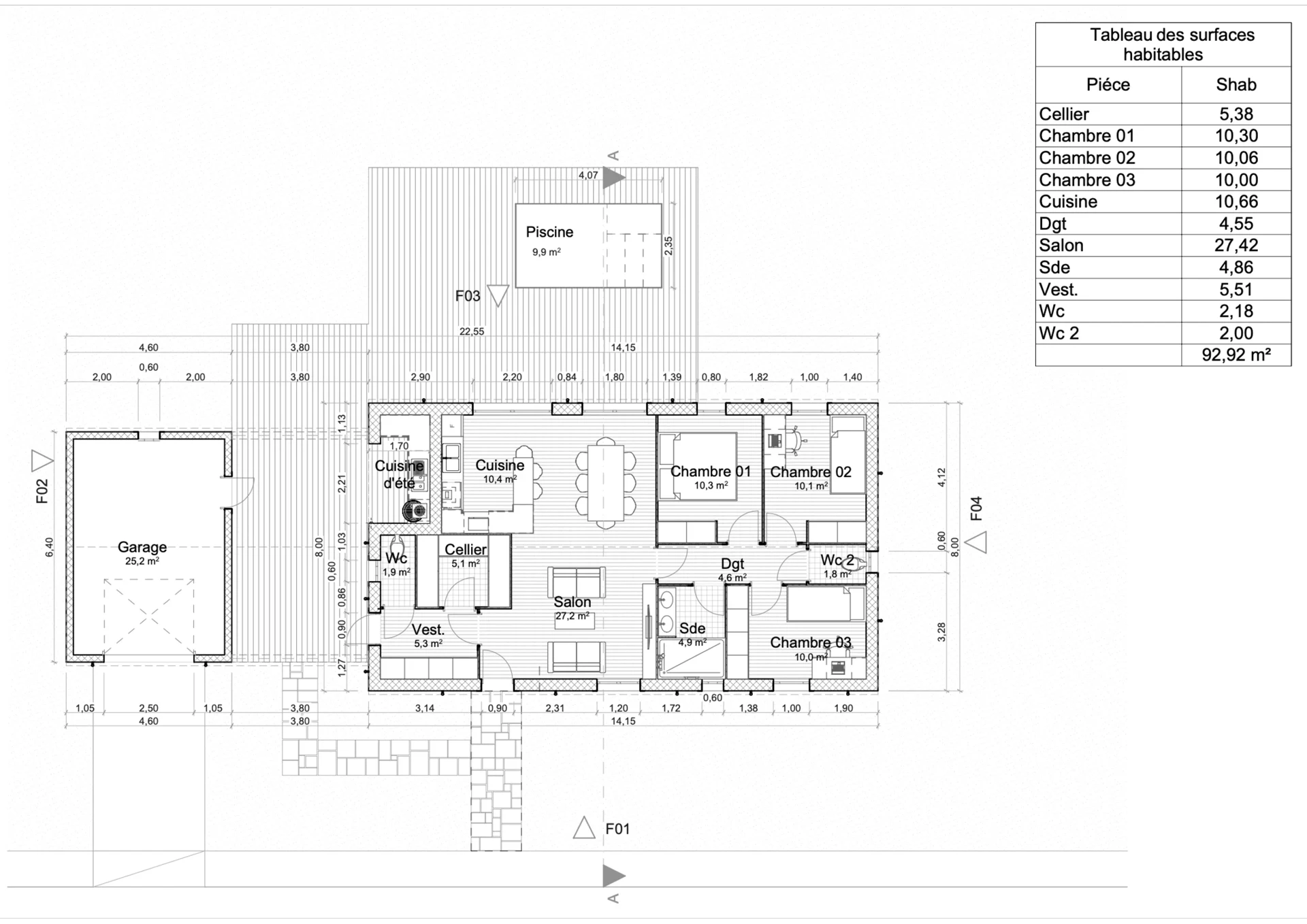 Rez-de-chaussée — plan