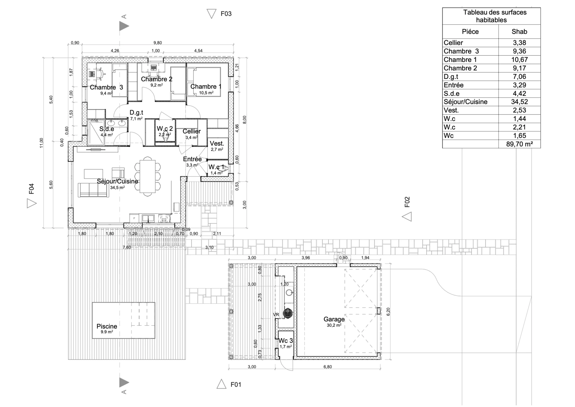 Rez-de-chaussée — plan