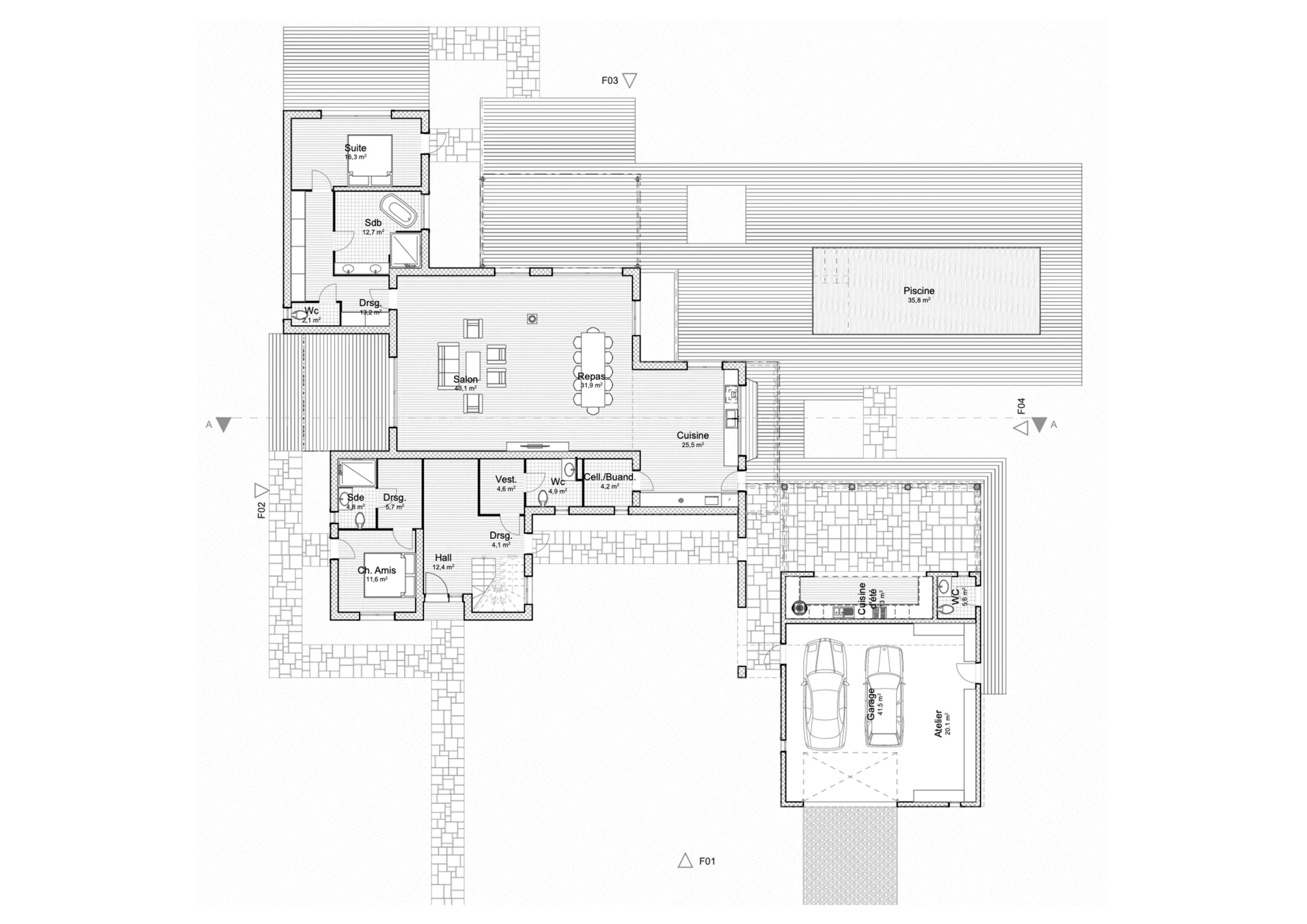 Rez-de-chaussée — plan