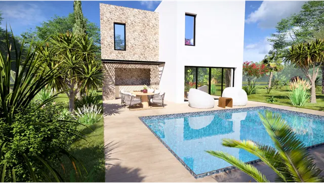Mistral — vue 3 de la villa