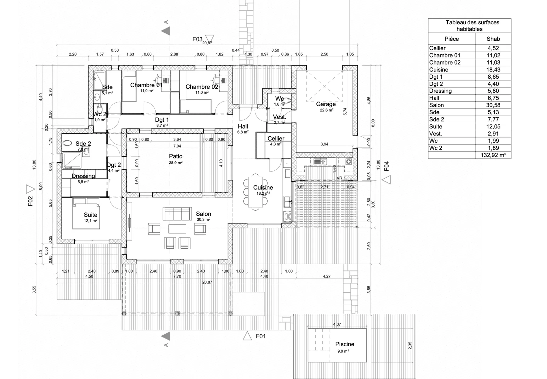 Rez-de-chaussée — plan