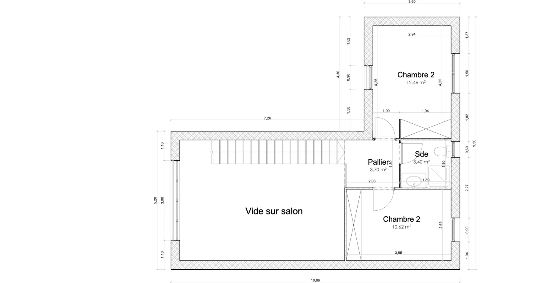 L’étage — plan
